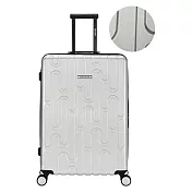 【CENTURION百夫長】拉鍊款U_SMG斯米蘭銀灰行李箱29吋