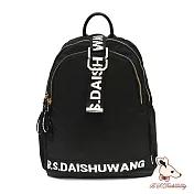 B.S.D.S冰山袋鼠 - 薄荷蜜簡筆 - 織帶釦真皮大容量後背包【BS-205】