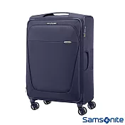 Samsonite新秀麗 26吋B-Lite商務型大容量飛機輪可擴充布面TSA海關鎖行李箱(海軍藍)