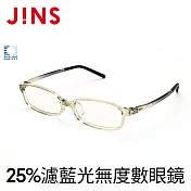 JINS 25%濾藍光無度數鏡框(AFPC14S101)淺灰