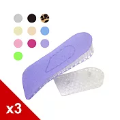 【○糊塗鞋匠○ 優質鞋材】B26 雙層矽膠增高墊(3雙)A05膚