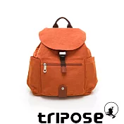 tripose MEMENTO系列微皺尼龍經典輕量後背包(小) 鮮橙橘