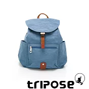 tripose MEMENTO系列微皺尼龍經典輕量後背包(小) 天空藍