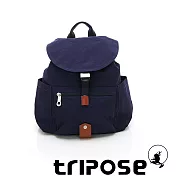 tripose MEMENTO系列微皺尼龍經典輕量後背包(小) 深海藍