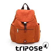tripose MEMENTO系列微皺尼龍經典輕量後背包(大) 鮮橙橘