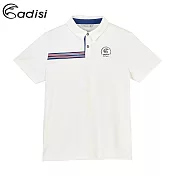 ADISI 男COOL鈦透氣速乾POLO衫AL1911072 (M-2XL) / UPF50+、抗紫外線、防曬、降溫M經典白