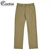 ADISI 男sorona智慧型修身長褲AP1911056 (M-2XL) / 環保紗、彈性、柔軟、快乾、抗汙M杏咖