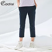 ADISI 女sorona智慧型修身八分褲AP1911058 (S-2XL) / 環保紗、彈性、柔軟、快乾、抗汙S深藍
