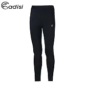 ADISI 男肌肉壓縮長褲AP1911004 (M-XL) / 壓縮褲、肌肉褲、支撐、加壓M黑色/黑線