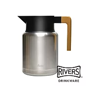 日本Rivers JUG KEAT 雙重真空保溫壺-銀