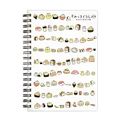 San-X 角落公仔壽司集會系列線圈筆記本。白