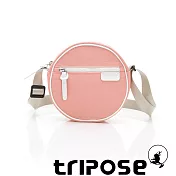 tripose PIPE系列滾邊圓型斜背包 淺粉