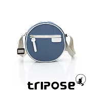 tripose PIPE系列滾邊圓型斜背包 水藍