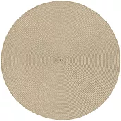 《NOW》素面織紋圓餐墊(淺棕)