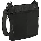 《TRAVELON》RFID方型防盜斜背包(黑)