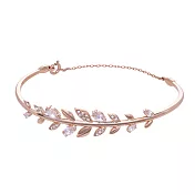 奧地利SWAROVSKI Mayfly 玫瑰金水晶手鐲