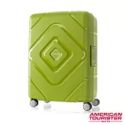 AT美國旅行者 24吋Trigard 菱格設計PP三點式扣鎖飛機輪行李箱(綠)