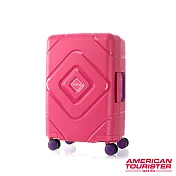 AT美國旅行者 20吋Trigard 菱格設計PP三點式扣鎖飛機輪登機箱(莓粉)