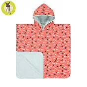 德國Lassig-嬰幼兒抗UV斗篷沙灘巾-小水母