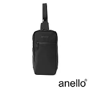 anello NESS 質感素色防潑水單肩背包 黑色