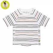 德國Lassig-嬰幼兒抗UV短袖泳裝上衣-線條粉12個月