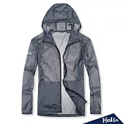 (現貨+預購) HeHa-連帽運動風透氣防曬輕薄外-三色M(知性灰)