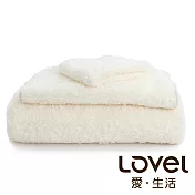 Lovel 7倍強效吸水抗菌超細纖維浴巾/毛巾/方巾3件組(共9色)棉花白