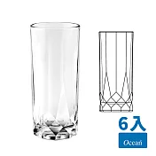 Ocean Connexion 冷飲杯430ml X6入-無鉛玻璃杯