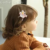 Cutie Bella仙女與皇冠全包布手工髮夾兩入組-Crown & Fairy