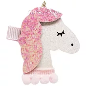 Cutie Bella獨角獸全包布手工髮夾-Unicorn-Pinky