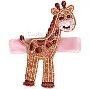 Cutie Bella長頸鹿全包布手工髮夾-Giraffe