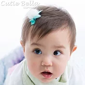 Cutie Bella貂毛貓咪全包布手工髮夾-Marten Hair Cat-Mint