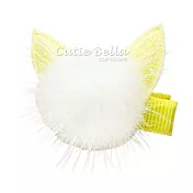 Cutie Bella貂毛貓咪全包布手工髮夾-Marten Hair Cat-Sunny