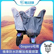 【風之守護】防水防曬-機車龍頭罩(加長版)適用Gogoro與50-125cc各式機車龍頭  深藍色