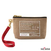 satana - ECO 實用環保化妝包/零錢包 -卡其色