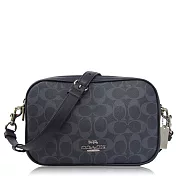 COACH 經典 PVC / 雙層大款 / 相機斜背包_單寧藍單寧藍