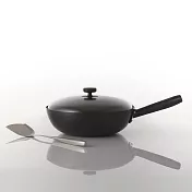 [JIA Inc. x 深澤直人]日嚐 炒鍋32cm (附專屬鍋蓋／贈中式鍋鏟＋多功能鍋蓋架)