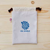 我思我作|SEA WORLD_貝殼 束口袋(中)