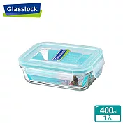 Glasslock 強化玻璃微波保鮮盒-長方形 400ml