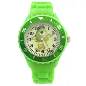 【Disney迪士尼X皮克斯】 運動彩帶手錶(中)_三眼怪(綠)