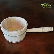 【YACHT 遊艇精品文創】台灣檜木水瓢   有柄 / 無柄(中)=有柄