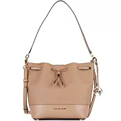 MICHAEL KORS 防刮皮革水桶包-奶茶色（現貨+預購）奶茶色