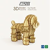 JIGZLE ® 3D-木拼圖-貴賓犬