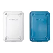 【Trusco】限量組合-經典款上掀式收納盒(小) -鐵藍＋槍銀
