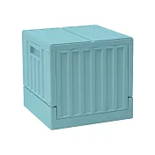 Peachy Life 貨櫃屋設計多功能置物箱/收納椅-小款(4色可選)湖水藍