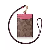 COACH 經典 PVC / 證件夾 / 識別證套_卡其桃卡其桃