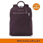 Rhapsody時尚商務女仕輕量13吋筆電後背包(S)-棗紅棗紅
