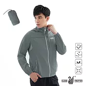 【遊遍天下】中性款反光防曬防風防潑水輕量外套(GJ10018)S灰色