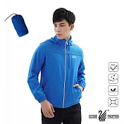 【遊遍天下】中性款反光防曬防風防潑水輕量外套(GJ10018)S藍色