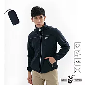 【遊遍天下】中性款反光防曬防風防潑水輕量外套(GJ10018)S丈青